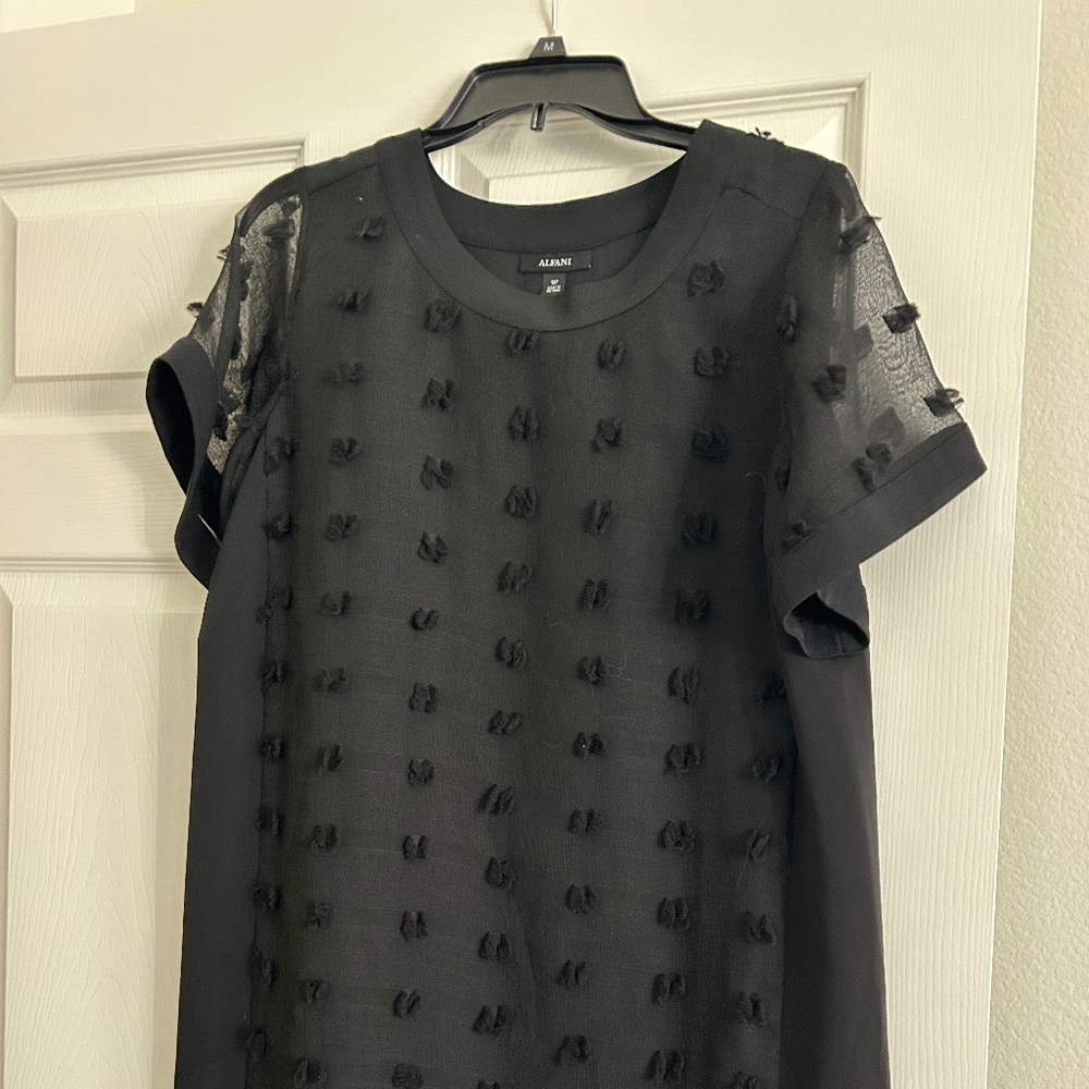 Alfani black dress shift sheet 12 P